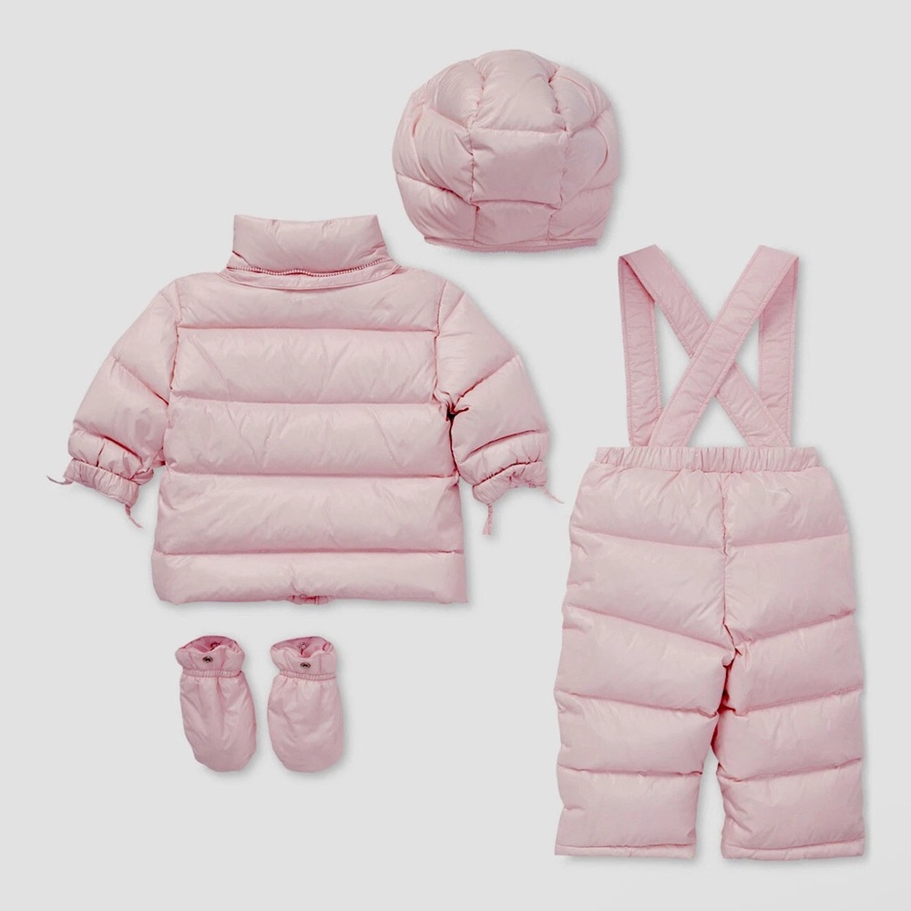 Polo Ralph Lauren Baby Girls Quilted Snowsuit SIZE 9M NWT!!! $250